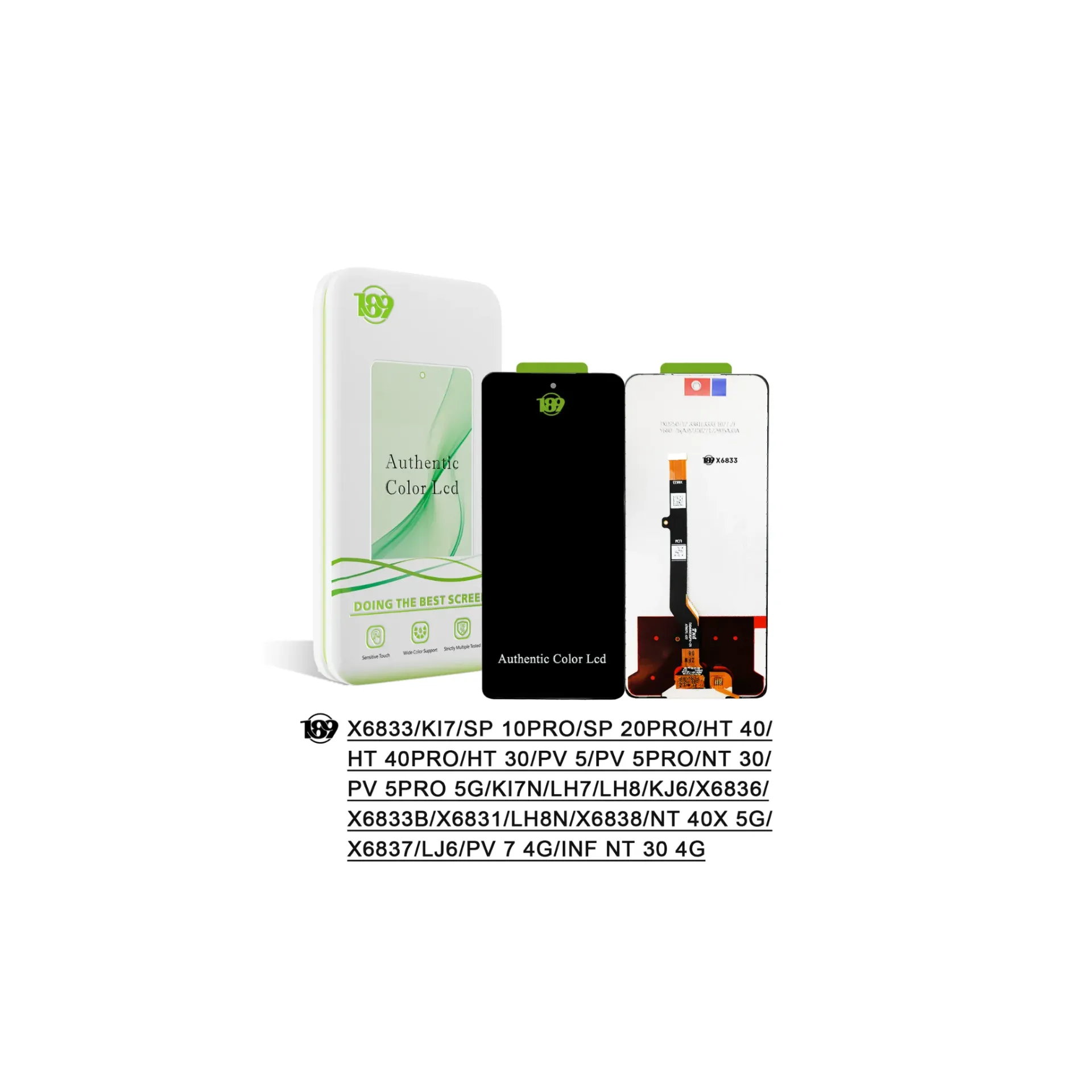 LCD TECNO SPARK 10 PRO/ POVA 5/POVA 5 PRO/ HOT 30/ INFINIX NOTE 30/HOT 40/HOT 40 PRO/SPARK 20 PRO/POVA 7 (N/F) OR NEW%100