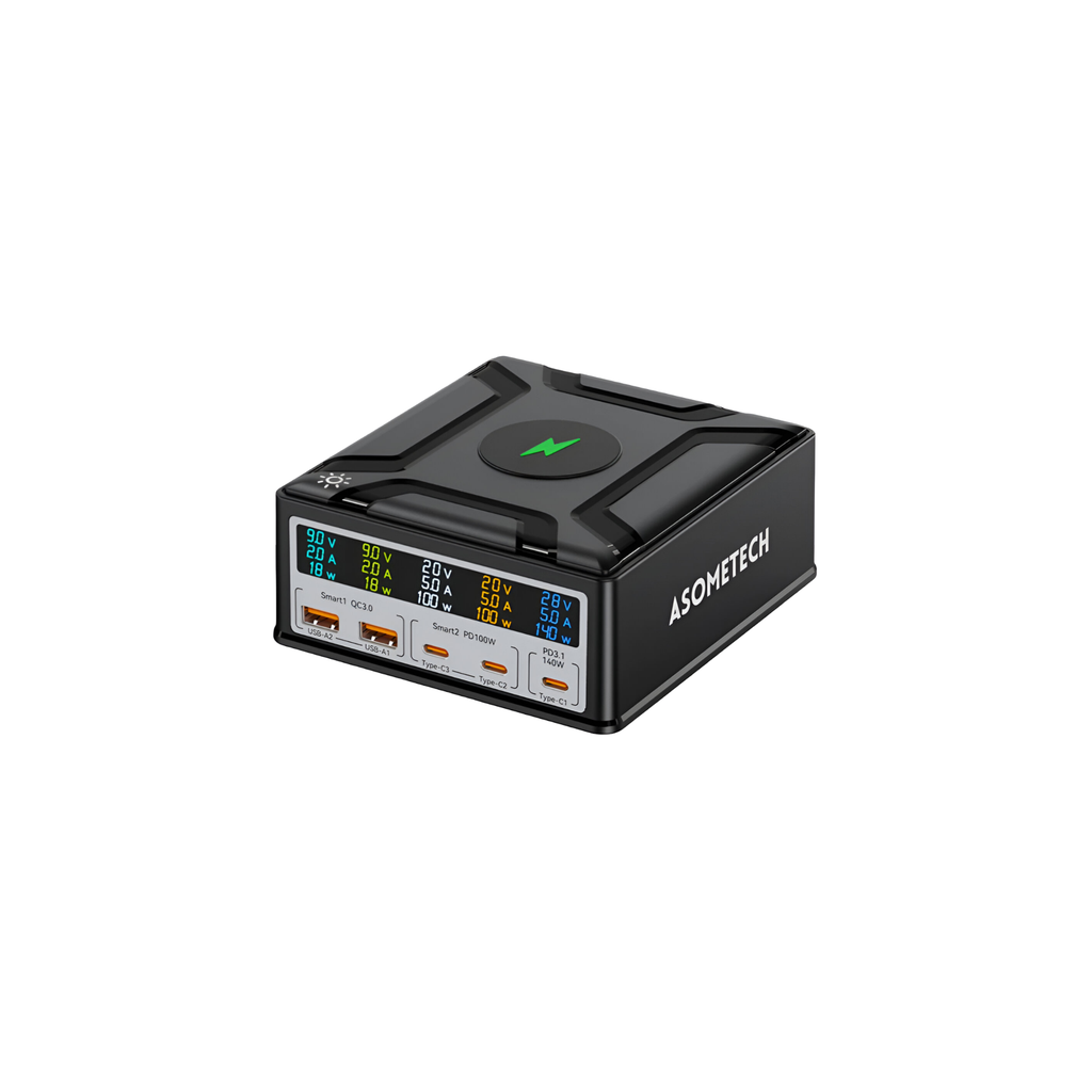 [53050966] MOBILE CHARGE PD-868D 260W 2USB+3TYPE C(شاحن)