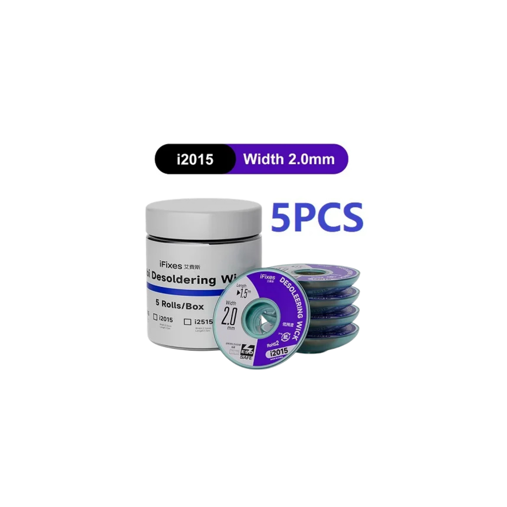 [73001001047] DESOLDERING WICK IFIXES 2015/2515 2.0MM (شيلد)