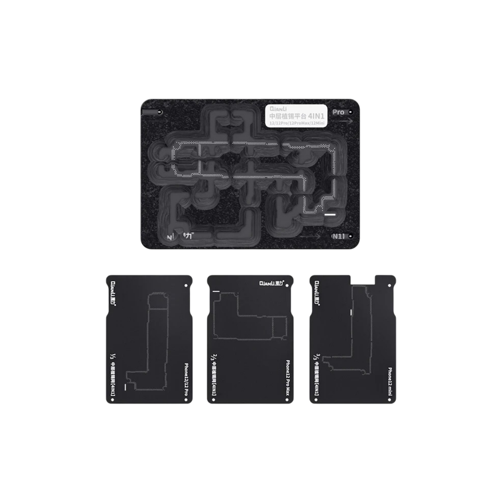 STENCIL QIANLI (REBALLING PLATFORM) 12 SERIES 4IN1 (شبلنه سيت)