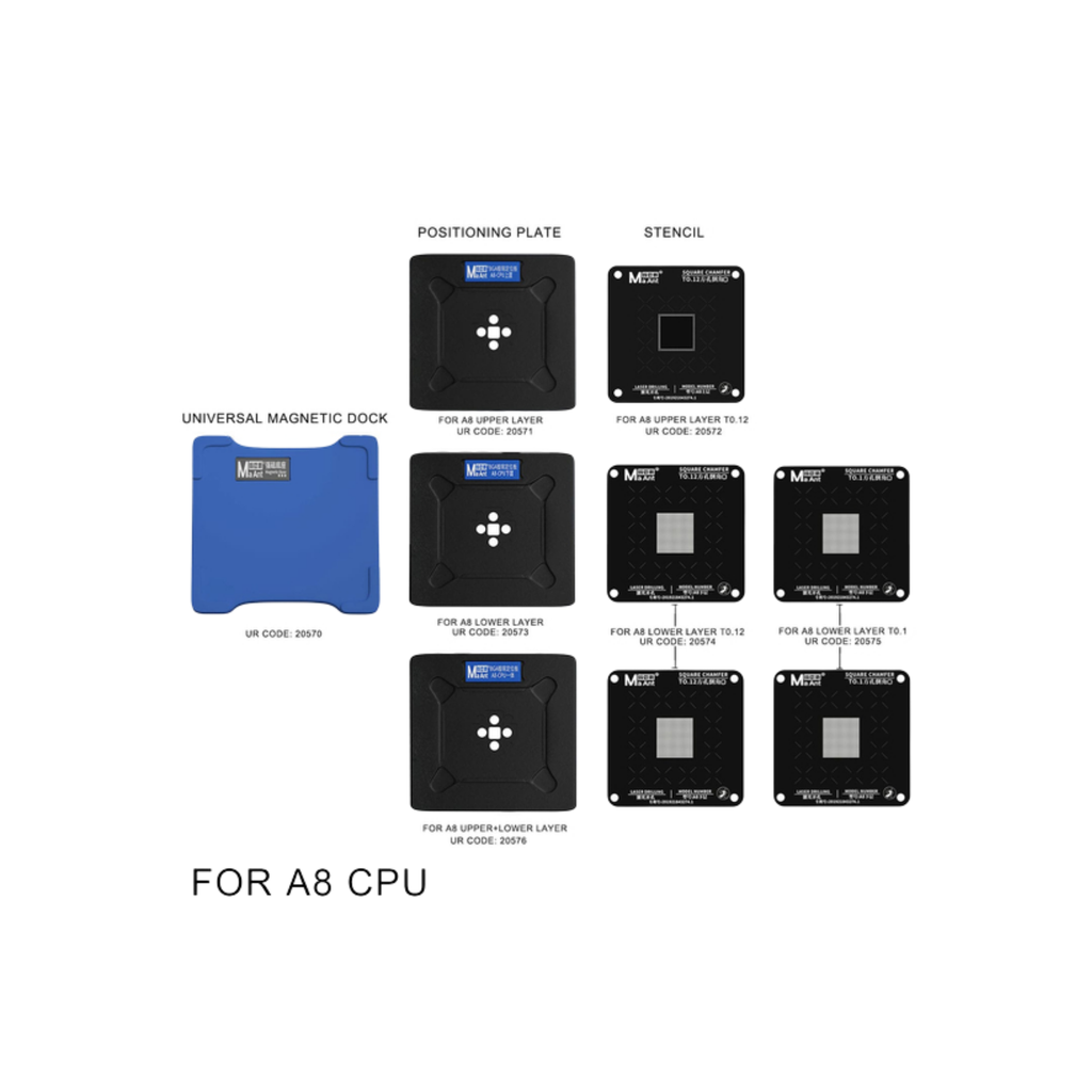 STENCIL T0.12 A8 / A16 6G-13 PRO MAX CPU (شبلنه)