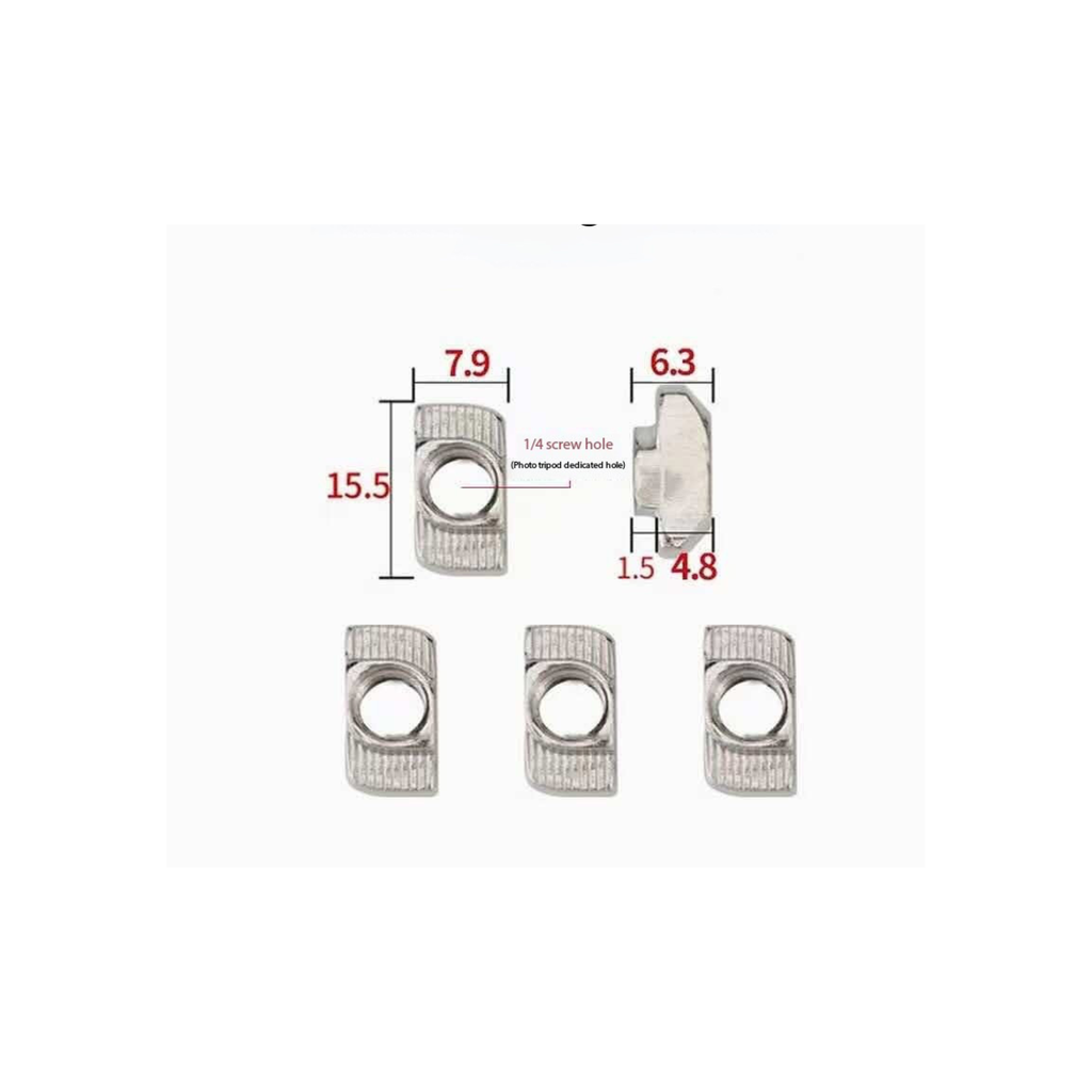 BRACKET AMAOE NUT 1/4 INCH 5 PCS (مجموعه نَتّات تثبيت )