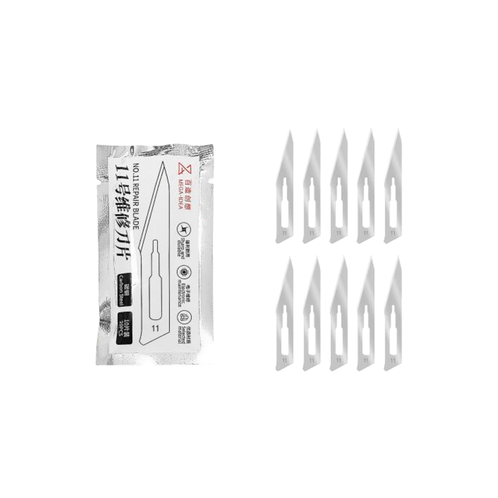 BLADE SET MEGA-IDEA NO.11 10PCS (شفره سيت)