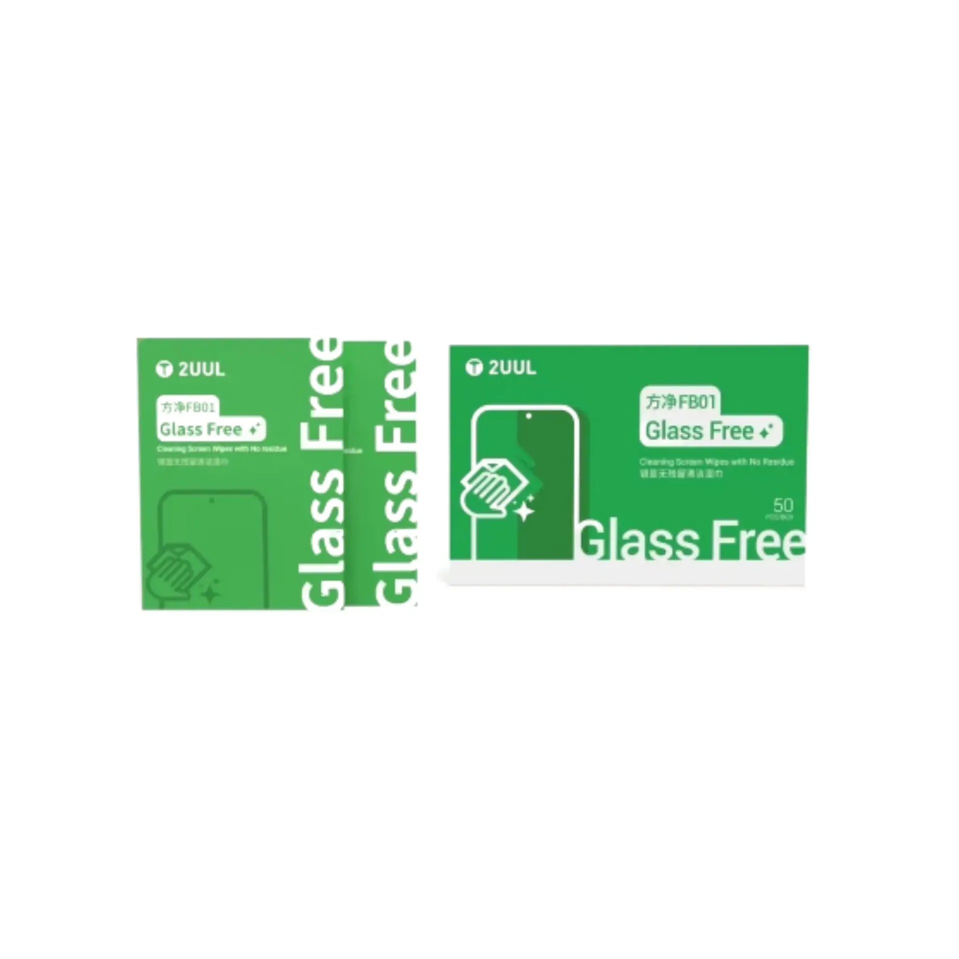 GLASS FREE CLEANING SCREEN WIPES 2UUL FB01 (مناديل مبلله)
