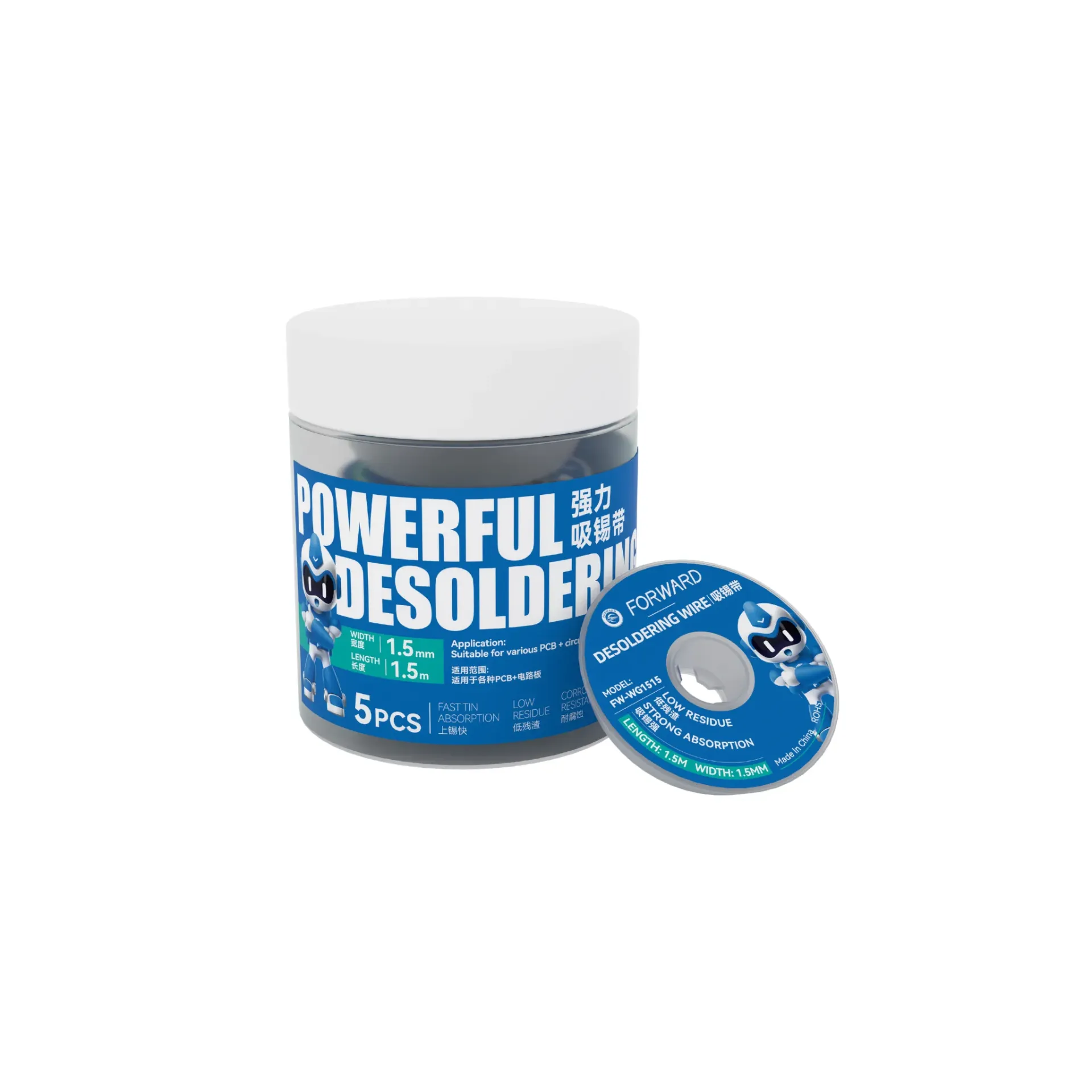 DESOLDERING WICK FORWARD FW-WG1515 1.5MM (GUARD) (شيلد)
