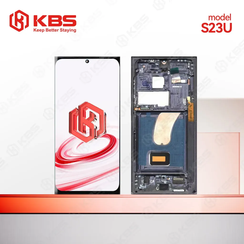 LCD KBS SAM S23 ULTRA - S918 (W/F) (BLACK) (OLED)