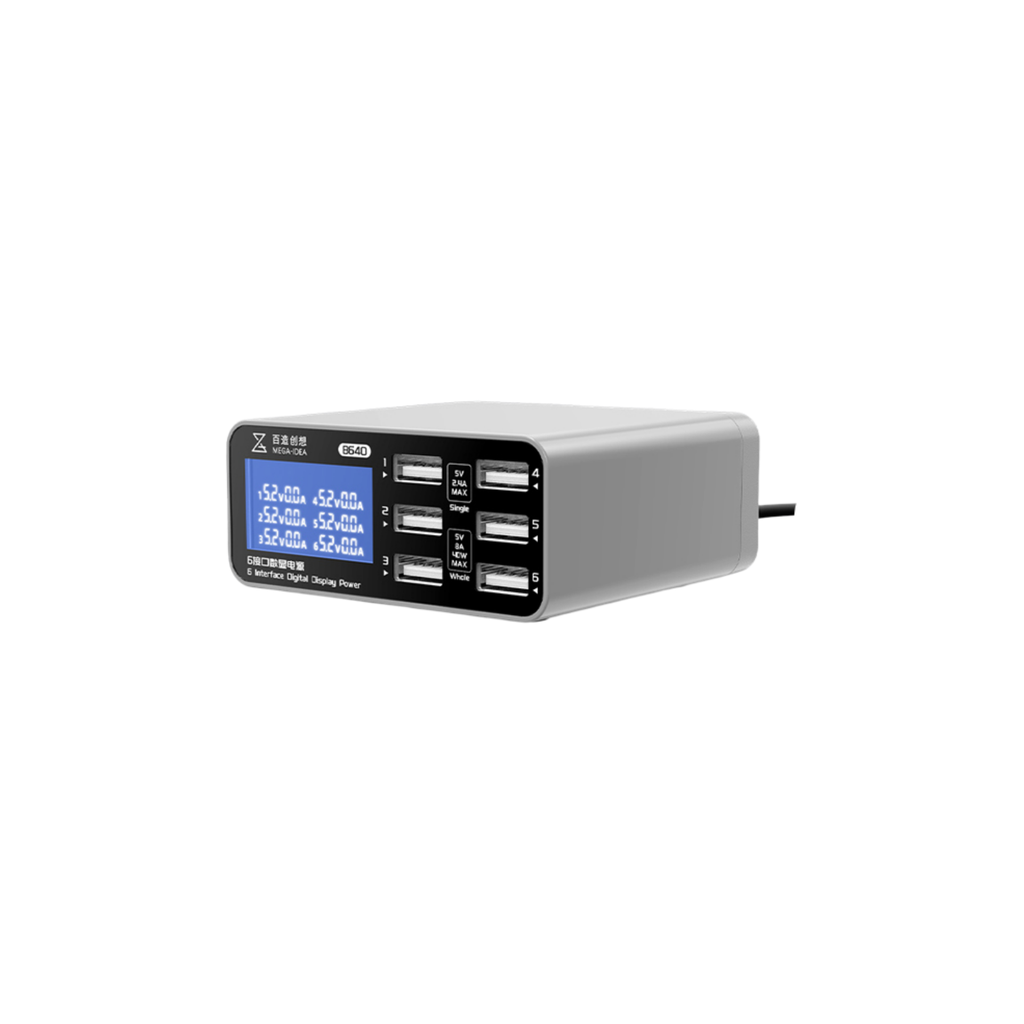 [53050538] MOBILE CHARGE MEGA-IDEA B640 6USB (شاحن)