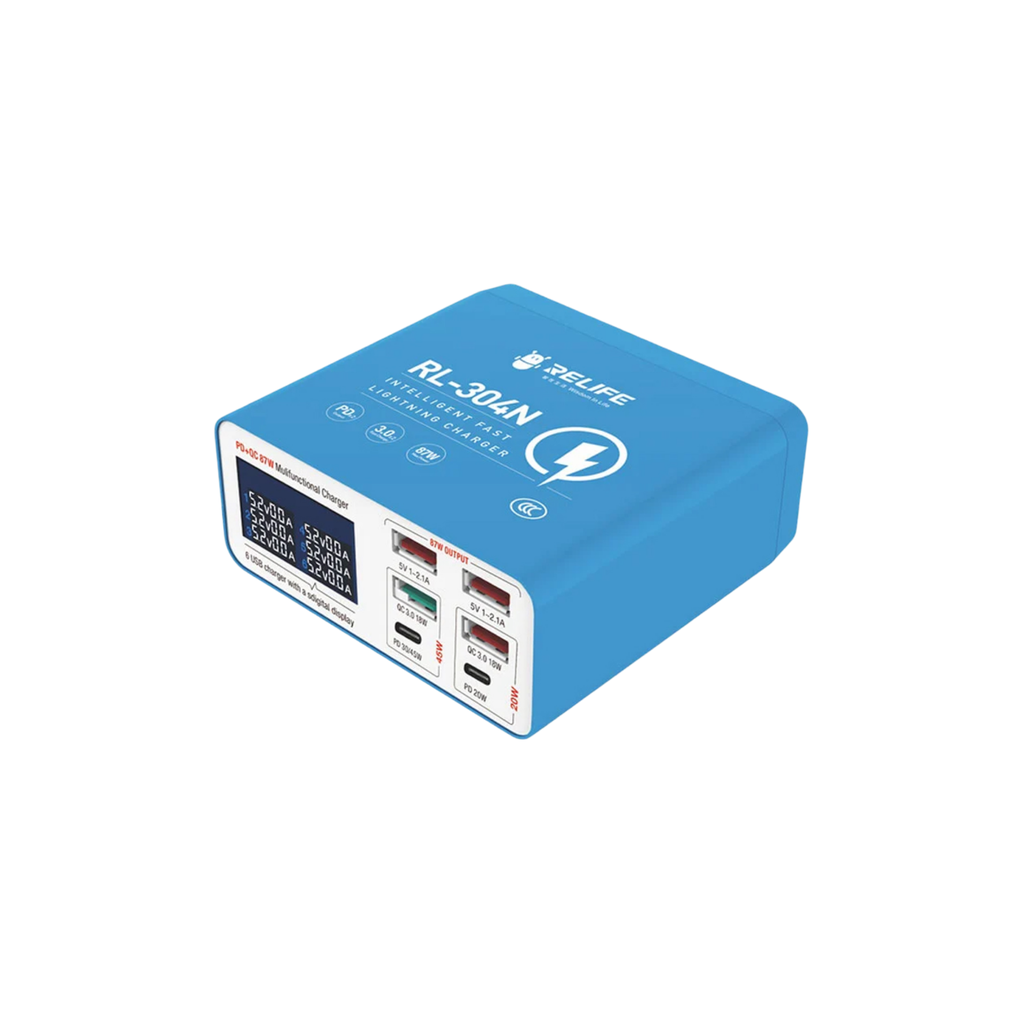[73001001962] MOBILE CHARGE RELIFE RL-304N 6USB (شاحن)