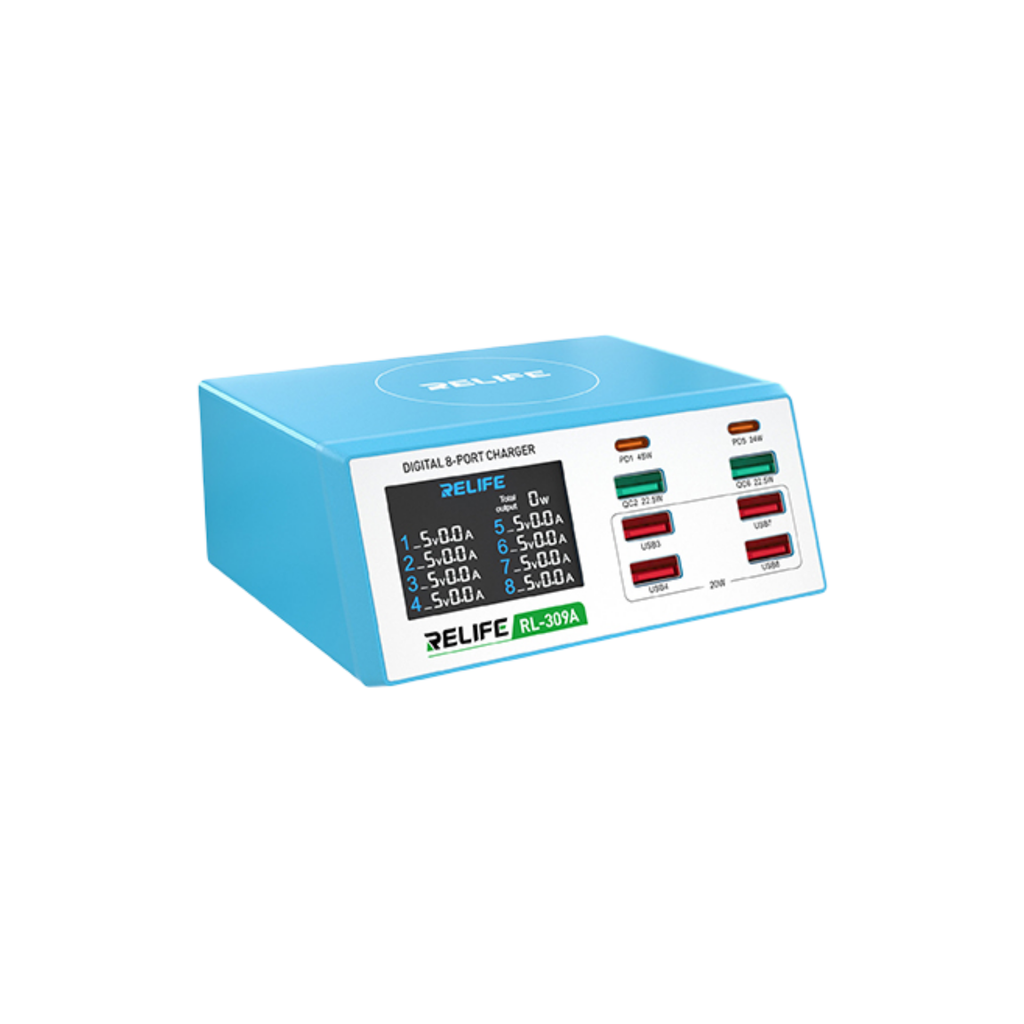 MOBILE CHARGE RELIFE RL-309A 8USB (شاحن)