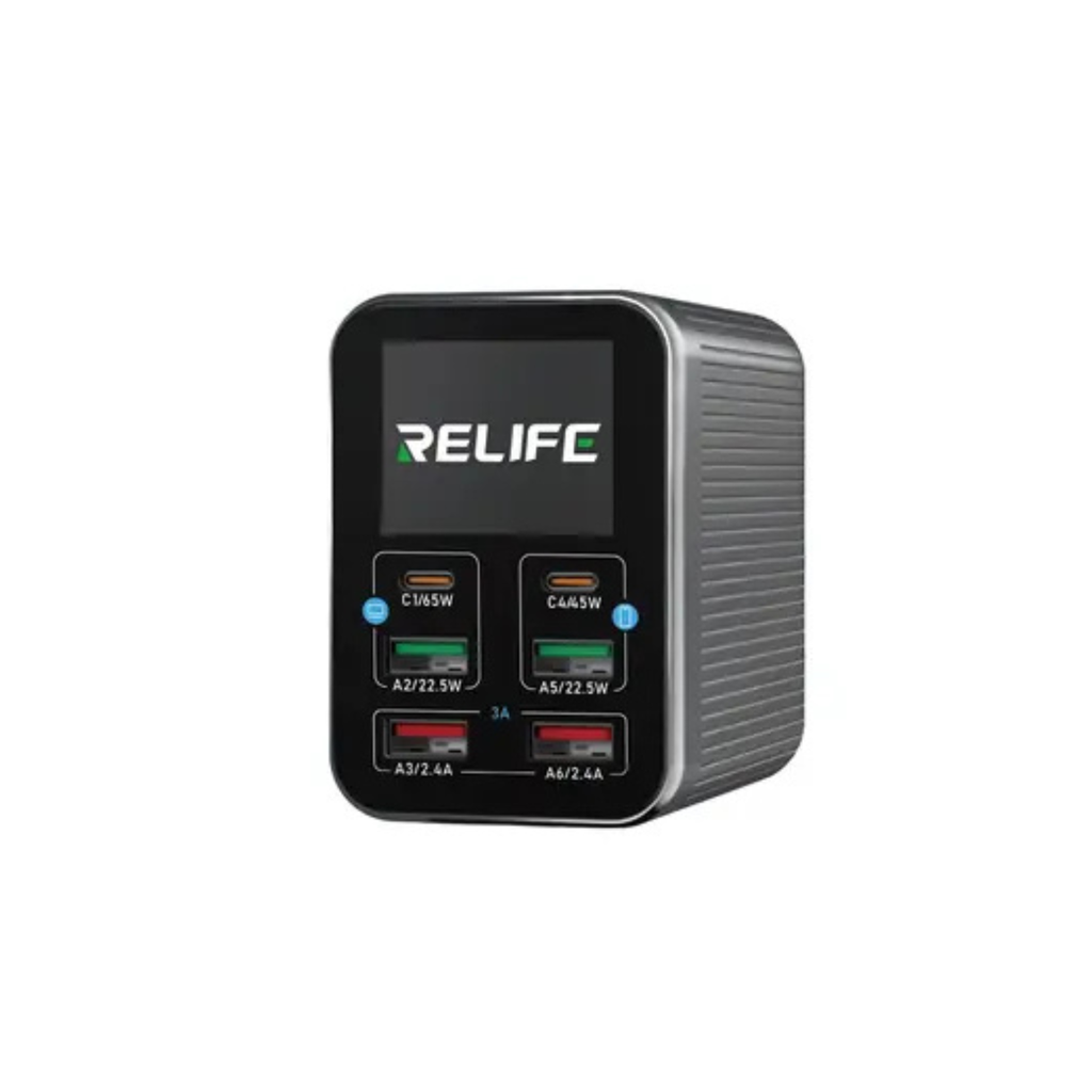 MOBILE CHARGE RELIFE RL-Q4-GRAY 6USB (شاحن)