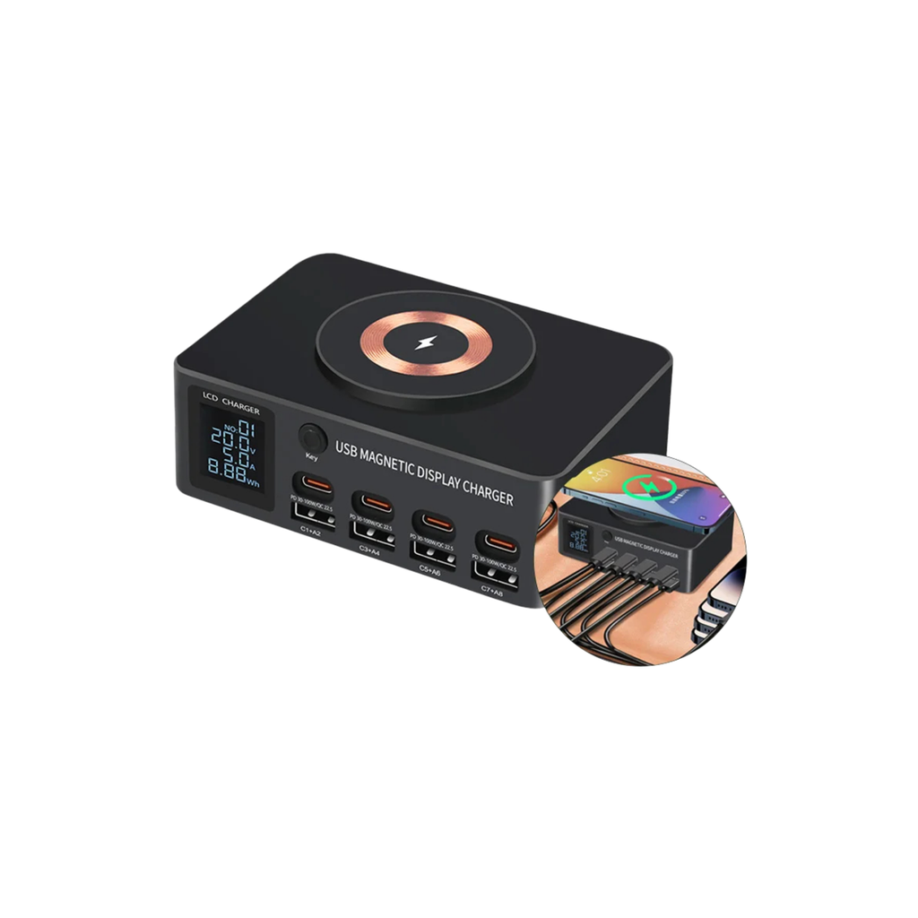 MOBILE CHARGE YAXUN WLX-818DP 140W 8USB (شاحن)