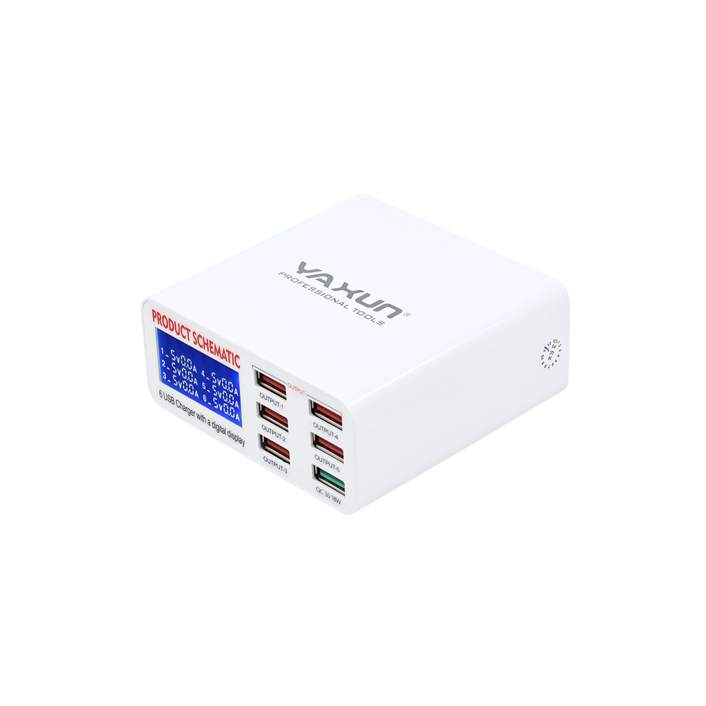 [53050350] MOBILE CHARGE YAXUN YX- 896 / WLX-896 6USB (شاحن)