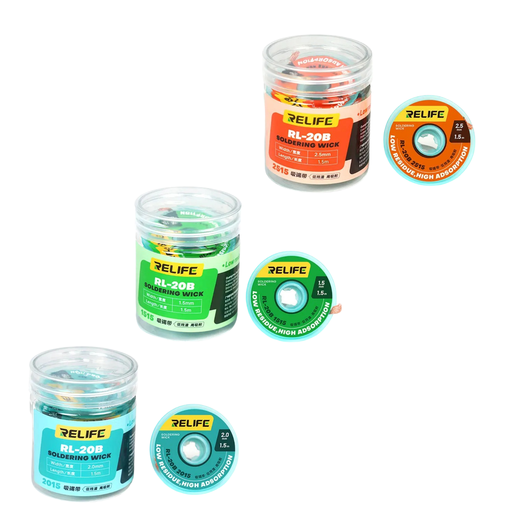[73001001614] DESOLDERING WICK RELIFE RL-20B1515/2015/2515 1.5MM (شيلد)