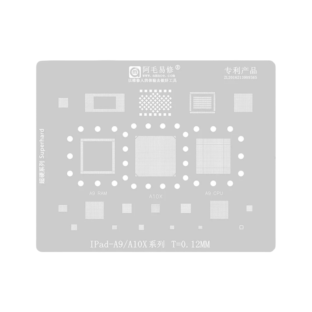 STENCIL AMAOE IPAD A9 / A10X (شبلنه)
