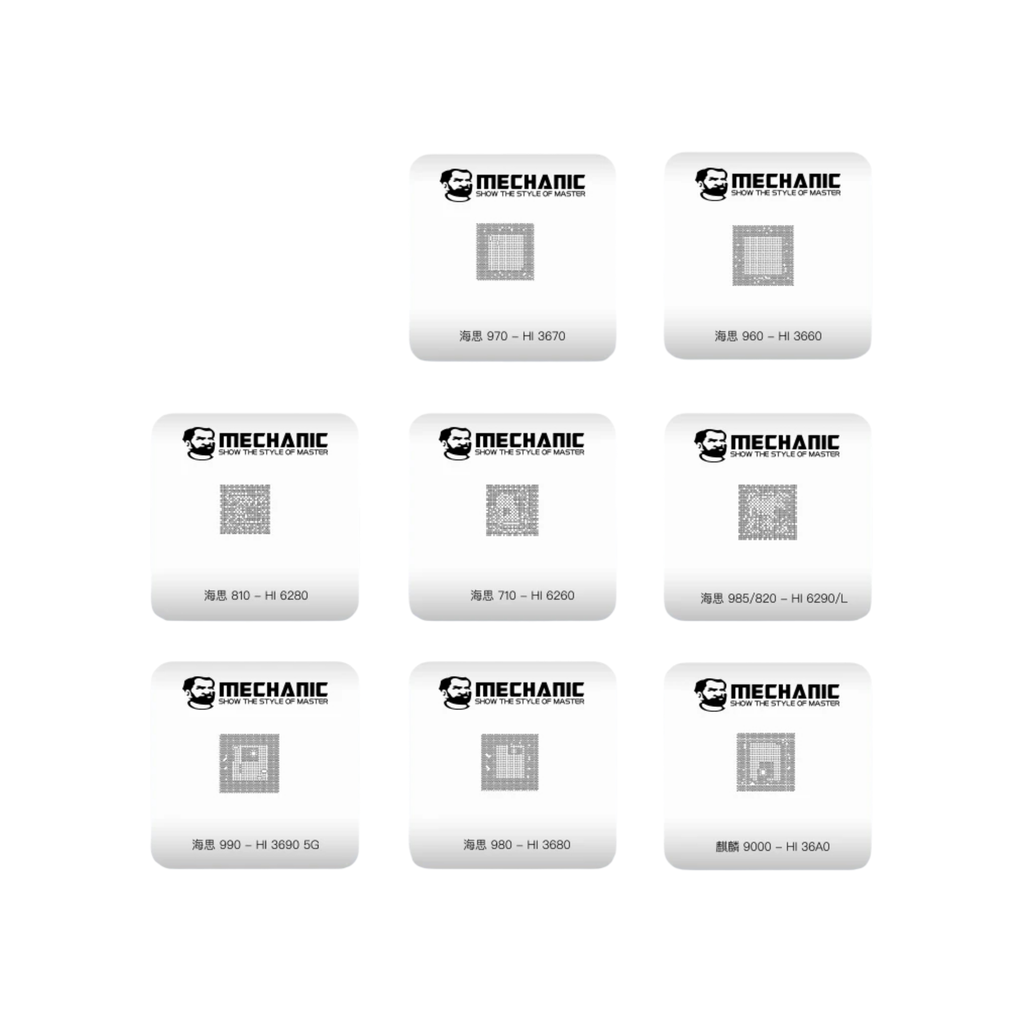 STENCIL MCN HW MAGTIN IC 8PCS (شبلنه سيت)