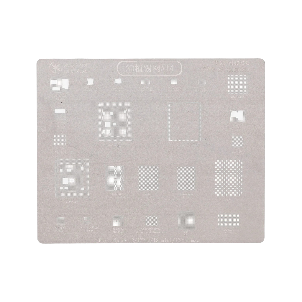 STENCIL MIJING 3D A14 IP12 SERIES (شبلنه)