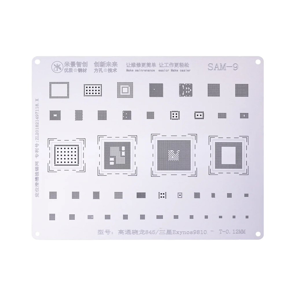 STENCIL MIJING SAM-9 (شبلنه)