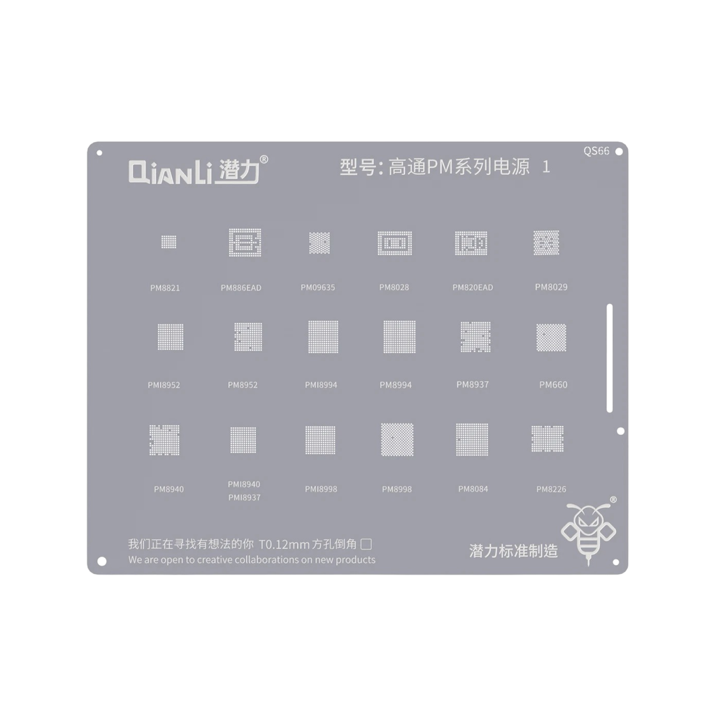 STENCIL QIANLI BUMBLEBEE ANDROID PM QS66 (شبلنه)