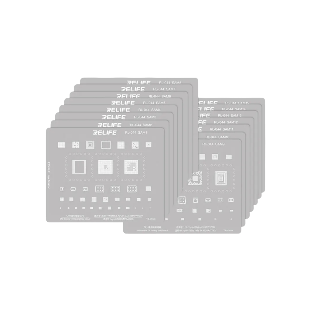 STENCIL SAM RELIFE RL-044 CPU 15PCS (شبلنه سيت)