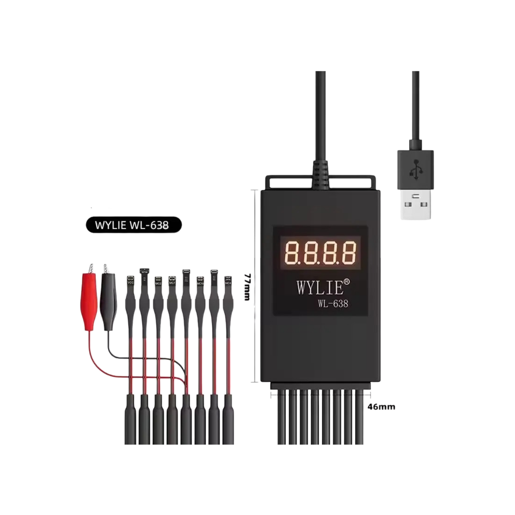 CABLE POWER SUPPLY WL-638 PRO FOR ANDROID + IPHONE 6G-16PM (كيبل باور سبلاي)