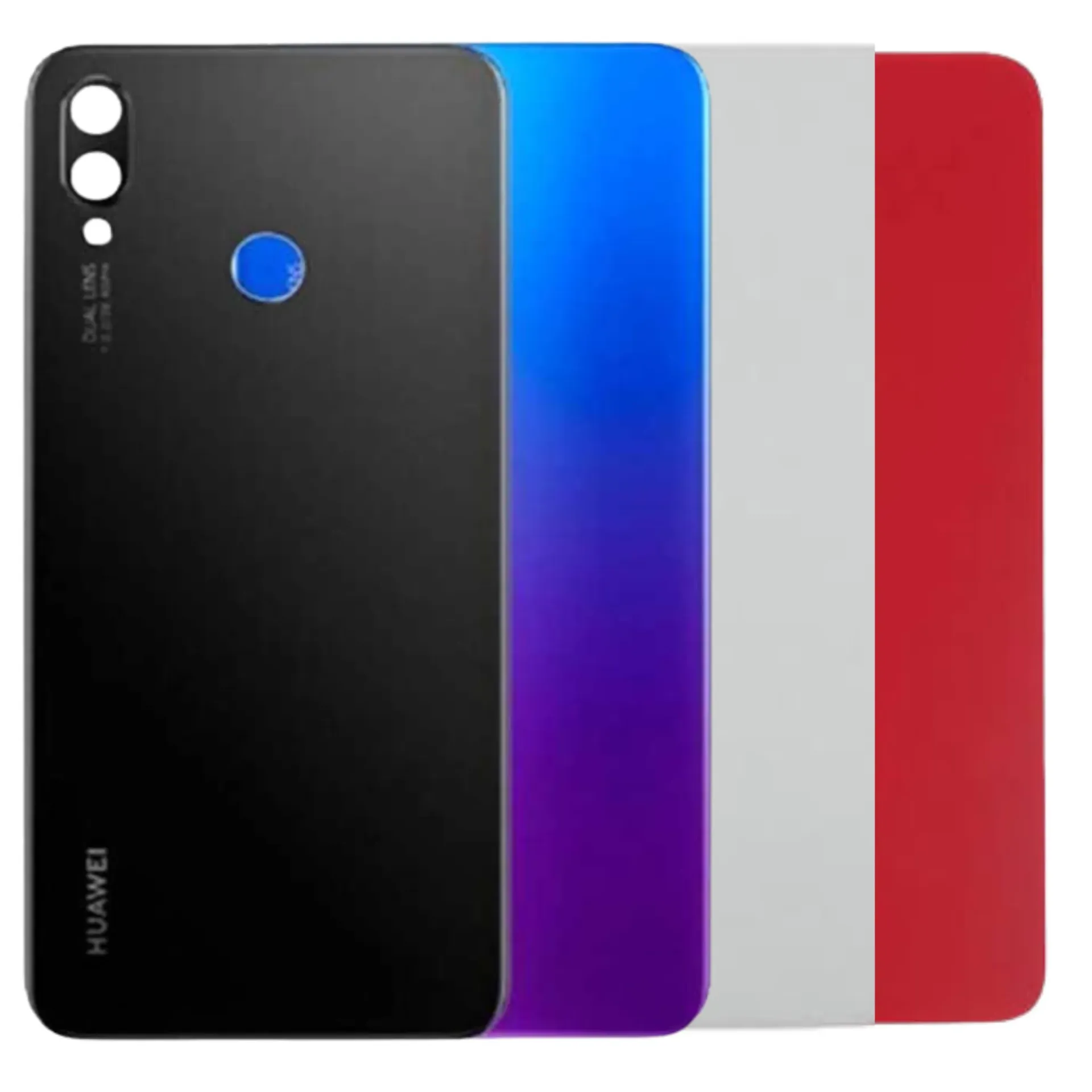 [44030023] BACKCOVER+LENS HW NOVA 3I (BLACK)