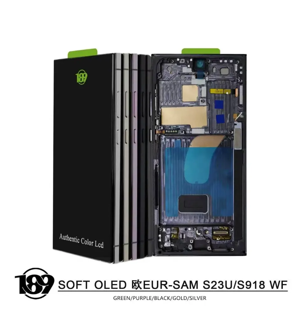 LCD 189 SAM S23 ULTRA-S918 (W/F) (GOLD) OLED