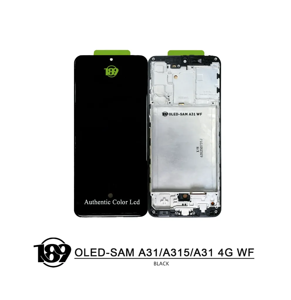 [6978552856489] LCD 189 SAM A31 - A315 BLACK (W/F) OLED