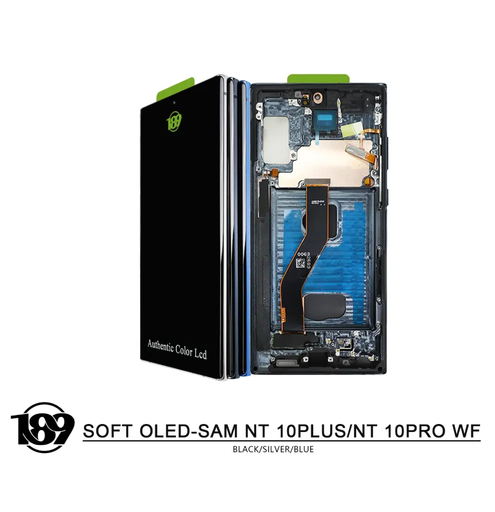 LCD 189 SAM NOTE 10 PLUS - N975 (W/F) (BLACK) OLED